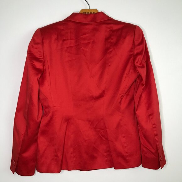 Giorgio Armani Red Blazer Jacket Womens 8 - Picture 7 of 11